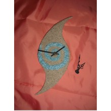 The “inflated S” clock with turquoise vortex 