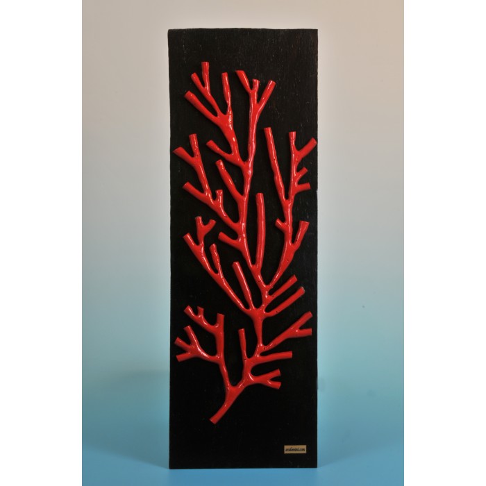 Ars Domini Luxury Interior Design Il Quadro Il Corallo Rosso Sul Noce